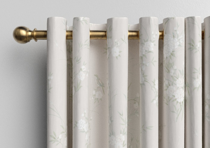 Shabby Chic by Rachel Ashwell Bird Chinoiserie, Natural - Made to Measure Curtains - Image 12